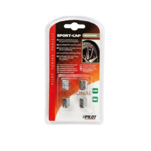 PILOT SPORT CAP HEXAGONAL SET 4 TAPPI COPRIVALVOLA ALLUMINIO