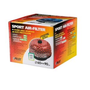 Filtro Aria Sportivo LAMPA Pilot AF-4 Colore Rosso Altezza mm 100 - Base Ø mm 145