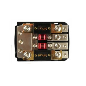 DISTRIBUTORE CORRENTE A 4 FUSIBILI + 2 ANL GRANDI