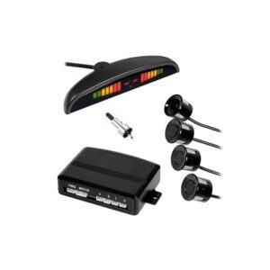 KIT 4 SENSORI DI PARCHEGGIO CON DISPLAY LED NERI