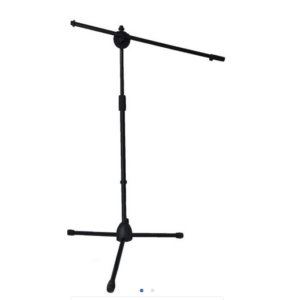 Asta a giraffa per microfono con base e porta microfono