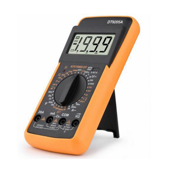 Multimetro digitale tester con cavi inclusi