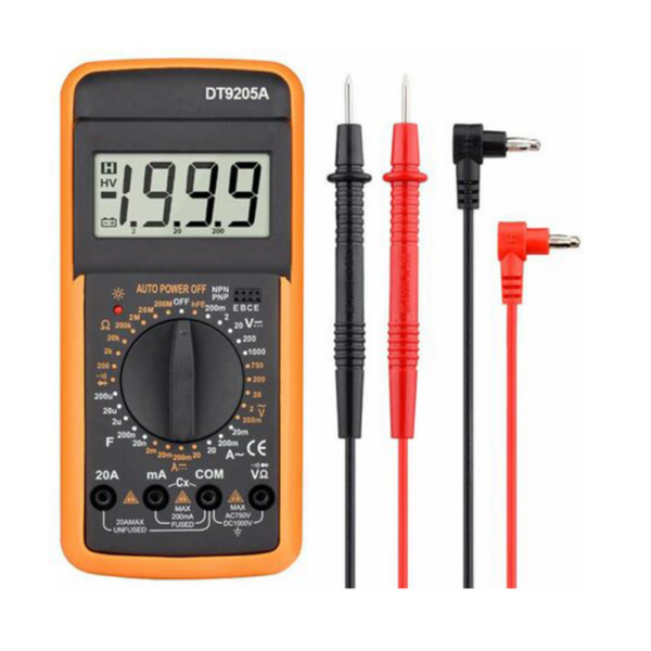 Multimetro digitale tester con cavi inclusi - immagine 2