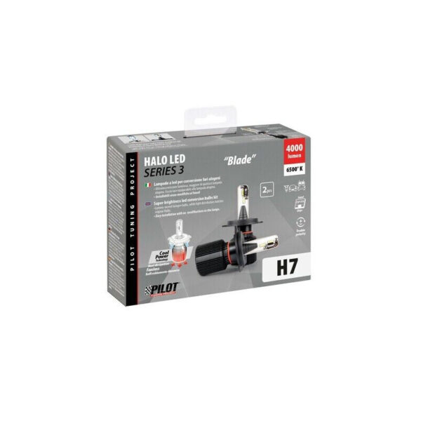 KIT LAMPADINE A LED LAMPA PILOT HALO LED SERIE 3 BLADE H7 20W