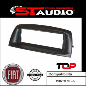 MASCHERINA AUTORADIO 1 DIN FIAT PUNTO DA 1999 AL 2005